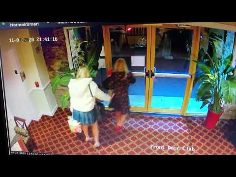Drunk Sheila Struggles to Leave the Restaurant