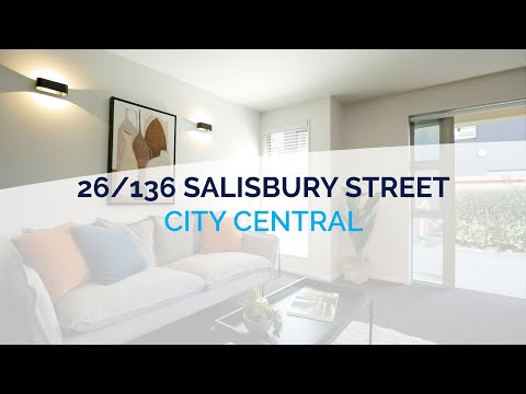 26/136 Salisbury Street, Christchurch Central, Canterbury, 2 bedrooms, 1浴, Apartment