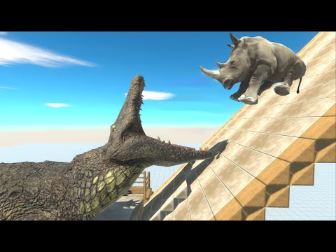 Giant Purussaurus Crocodile on the Death slide - Animal Revolt Battle Simulator