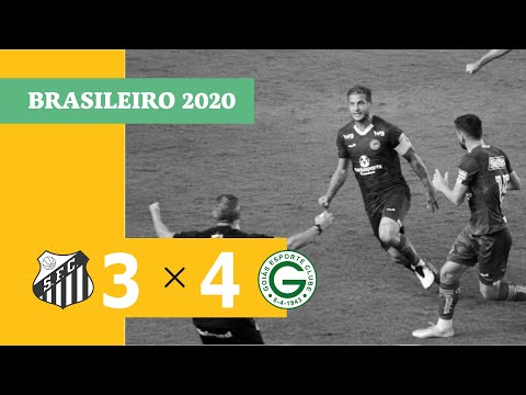 Santos 3 x 4 Goiás - Gols - 24/01 - Brasileirão 2020