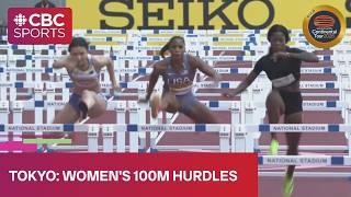 LEAPING TO VICTORY in women's 100m hurdles from World Athletics Continental Tour meet in Tokyo