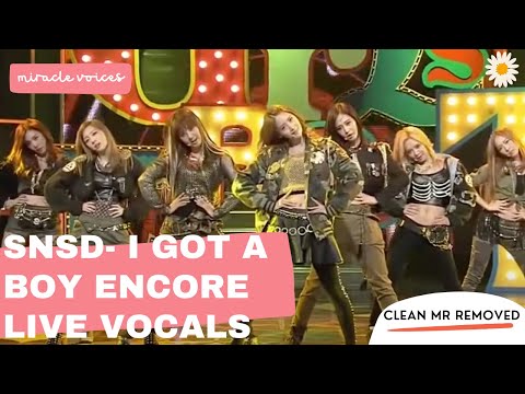 [CLEAN MR REMOVED] 130125 SNSD - I Got A Boy MR제거 [Full Encore Stage] @Mcountdown