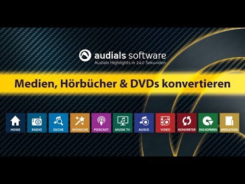 Audials in 240 Sekunden: Medien, Hörbücher und DVDs konvertieren