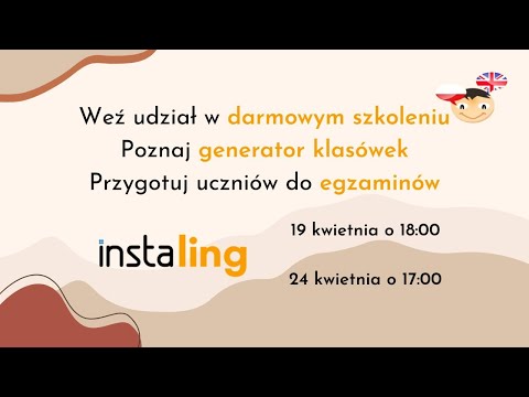 Darmowy generator klasówek - szkolenie dla nauczycieli
