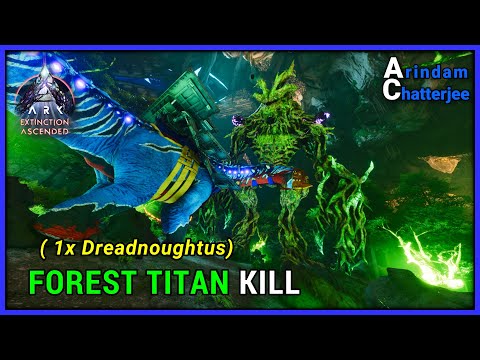 ARK Ascended Extinction - SOLO Killing the FOREST TITAN (Easiest Way) - S3E77