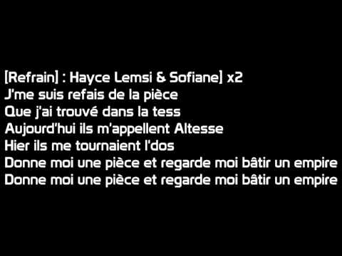 Hayce lemsi (Ft. Sofiane) - Altesse (paroles)