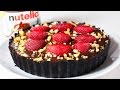 NUTELLA STRAWBERRY TART NO BAKE