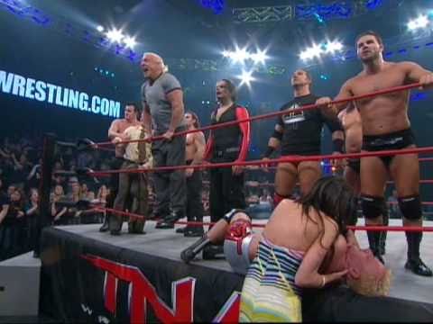 Kurt Angle Brawls with Immortal