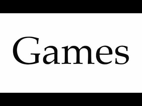 How to Pronounce Games