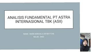 Analisis Fundamental PT Astra International Tbk (ASII)