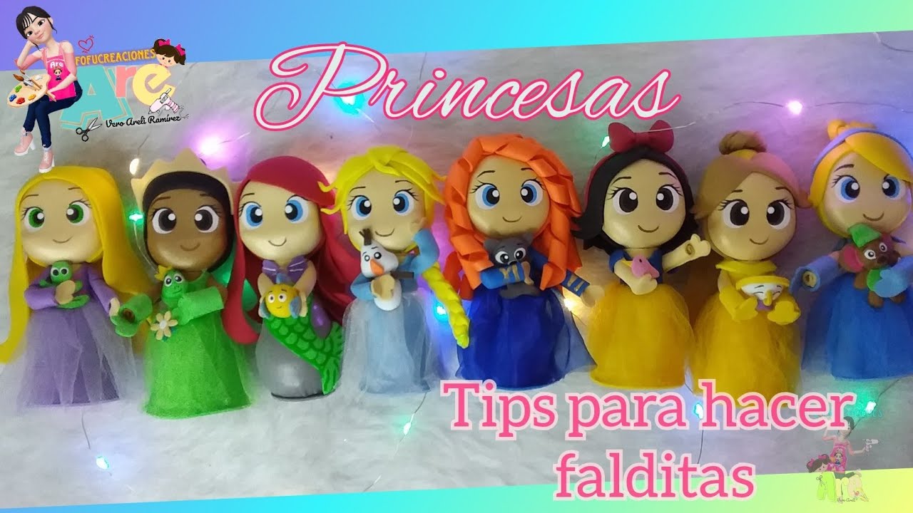 Fofuchas princesas👸🏻👑(tips de como realizar su falda)
