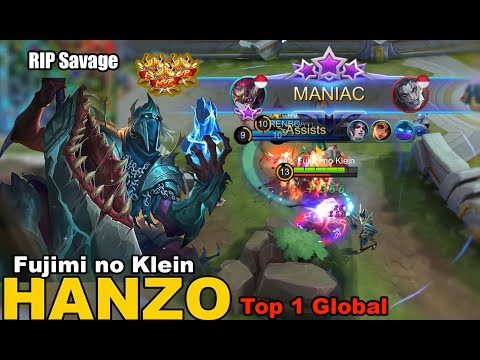 Hanzo Maniac Best Build, Hanzo Perfect Gameplay ! Top 1 Global by Fujimi no Klein ~ Mobile Legends