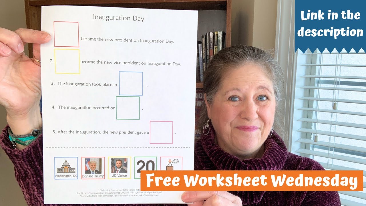 Free Worksheet Wednesday: Inauguration Day