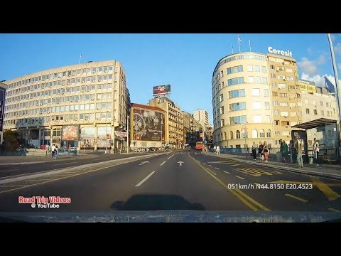 driving in Belgrade and New Belgrade / September 2018 / Serbia