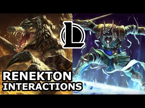 Renekton Interactions with Other Champions | BROTHER GODS | League of Legends Quotes