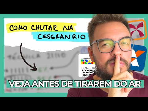 Descubra o SEGREDO da Cesgranrio | Técnica 21110 para chutar CERTO