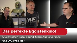 6 Subwoofer, Focal Sound, StormAudio Vorstufe und JVC Projektor: Das perfekte Egoistenkino!