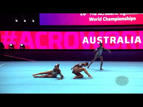 Australia 2 (AUS) - 2022 Acrobatic Worlds, Baku (AZE) - Balance Qualification  Women's Group