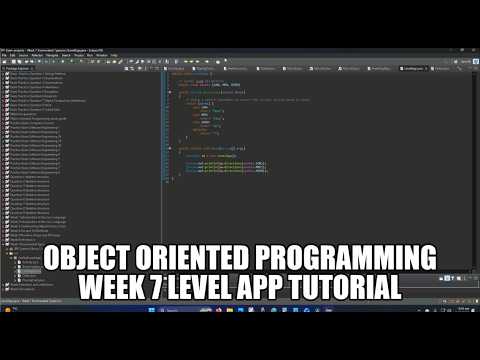 Object Oriented Programming Week 7 Level App Tutorial