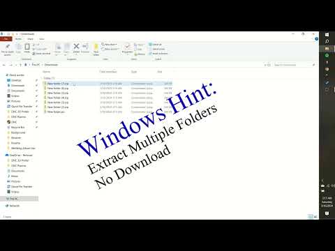 Windows secret: Extract multiple zip files