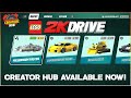 LEGO 2K Drive Creator Hub Available Now