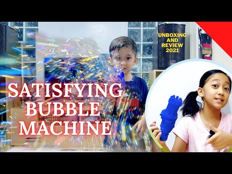 SATISFYING GATLING GUN BUBBLE MACHINE 2021 || GATLING GUN BUBBLE MACHINE REVIEW 2021 | Team Benliro