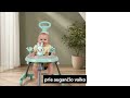 Tavalax daugiafunkcė vaikiška vaikštynė su stūmimo rankena, muzikiniu žaislų skydeliu ir 7 aukščio reguliavimo padėtimis