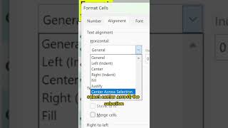 how to centre text across a selection in Microsoft Excel centre align heading and subheadings#excel