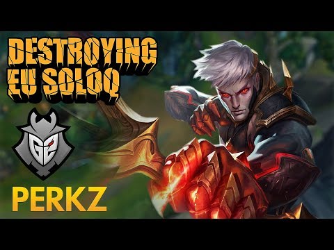 Destroying EU SoloQ: G2 Perkz - Varus Bot Lane - KDA 12/1/9