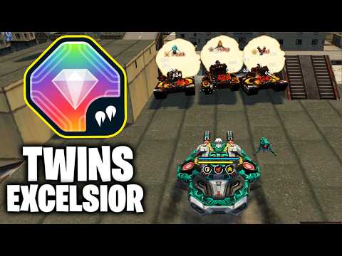 Tanki Online – The NEW Twins ''Excelsior'' Augment Review! | is it OP?!