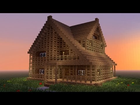 EPIC MINECRAFT WOODEN HOUSE BUILD!