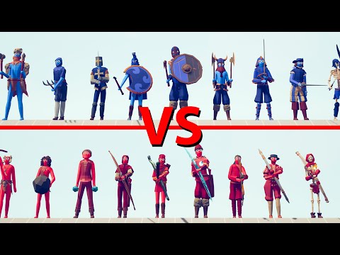 MELEE Team vs ARCHERS Team - Totally Accurate Battle Simulator TABS