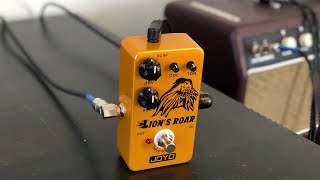 Video thumbnail for The Joyo Lion’s Roar! A Mike Kerr Signature pedal! (Presented by AJL music) by Aaron J Livecchi