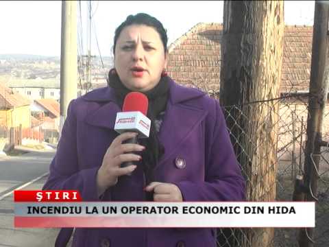 INCENDIU LA UN OPERATOR ECONOMIC DIN HIDA