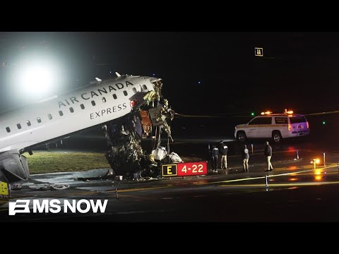 'Terrifying, scary, confusing': Survivor of LaGuardia plane crash details experience