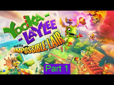 Let's play Yooka-Laylee and the impossible lair for the Nintendo switch (1080p) - my reading sucks
