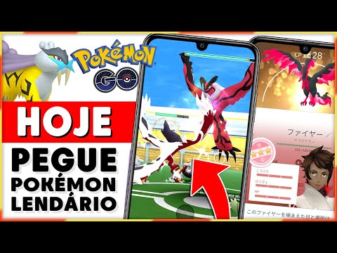 HOJE! Evento com Pokemon LENDÁRIO SHINY GRATIS no Pokémon Go - Pegue YVELTAL SHINY DE GRAÇA
