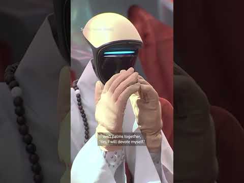 Video Thumbnail: Humanoid robot becomes Buddhist monk in South Korea