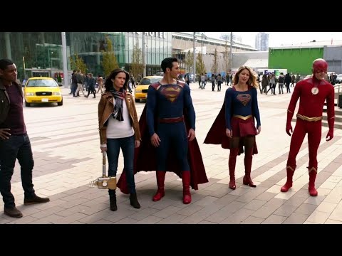Supergirl e Flash giram em torno da terra e derrotam John Deggan - DUBLADO (PT-BR) HD | Elseworlds