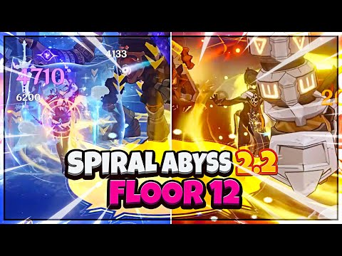 New Spiral Abyss 2.2 Floor 12 Full 9 Stars - Genshin Impact 2.2
