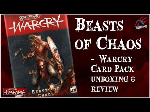 WARCRY BEASTS OF CHAOS CARDS UNBOXING REVIEW - WARCRY CARDS - Is This The Warband For You?