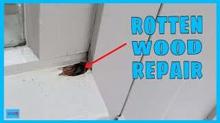 How to repair a rotten window sill. How to repair rotten wood.