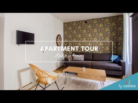 Apartment Tour // Furnished Studio 21m2 in Paris – Ref : 12016644