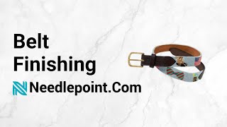 Needlepoint Belt Finishing