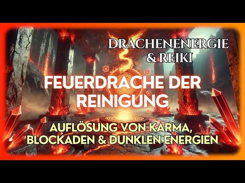 🔥(Achtung! Sehr stark) Feuerdrache der Reinigung | Auflösung von Karma, Blockaden & dunklen Energien