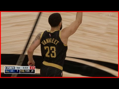 Scottie Barnes throws a BULLET Pass to VanVleet | RAPTORS vs WARRIORS | Dec 18, 2021 | 21-22 Season