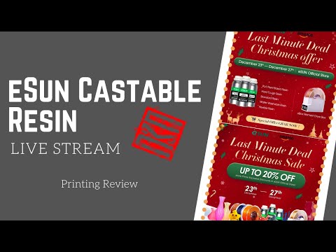 eSun Castable Resin Printing Tests