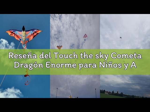 Vídeo relacionado con Touch the sky Doble Línea Stunt Cometa para Niños y Adultos, Fácil de Volar, Diseño de Estructura Único, Excelentes Juegos al Aire Libre y Juguetes de Actividades, Adecuado para Principiantes.