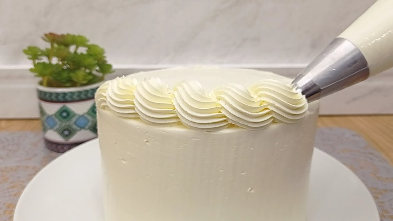 No eggs and no emulsifier, make a 2 ingredient cake frosting that won't melt in the heat