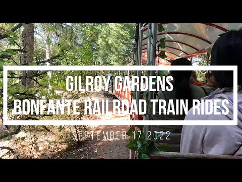 [4K]Bonfante Railroad Train Ride in Gilroy Garden